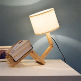 Wooden Robot Table Lamp - ERA Home Decor