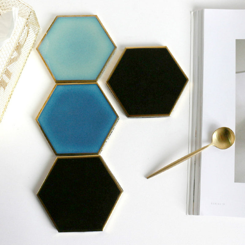 Hexagon Gold-plated Coaster - ERA Home Decor