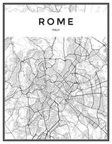Black&White City Map - ERA Home Decor